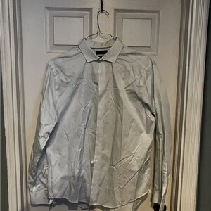 Calvin Klein Collection Silver Dress Shirt